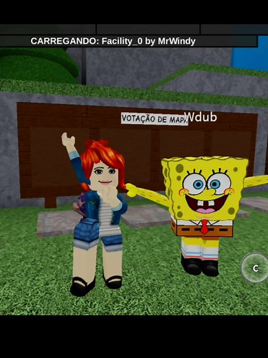 COLAB COM O @🫧Bob/Wdub🧽 HEHEHE #nobzinhadoroblox #bobesponja #roblox #flethefacility #colab