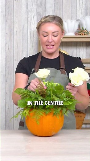 Making Floral Arrangements in Pumpkins for Autumn 🍂🎃