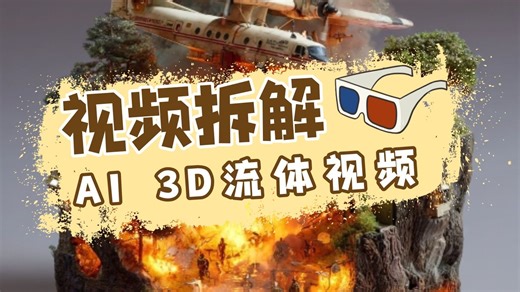 AI 3D流体视频
