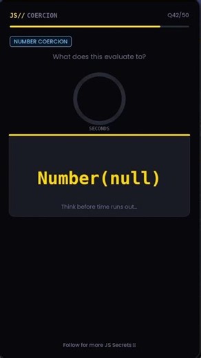 Number(null) in JavaScript 🤯 | Type Conversion Explained (JS Interview Question) #coding #code