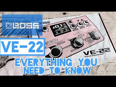 Boss VE-22 Vocal Effect pedal and loop station Tutorial