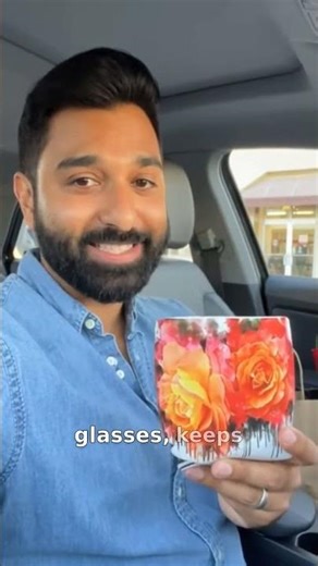 Wine Glass Koozie Floral