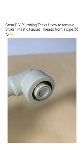 WANTED ⭕ on Instagram: "The post features an 18-second DIY video tutorial showing how to remove a broken plastic faucet thread from a PVC pipe by heating a drill bit with a lighter, drilling into the fragment, and extracting it with pliers, a method echoed in plumbing forums like Reddit for its simplicity. Posted on 28 December 2025 by @ohygil , a content creator open to business inquiries, it quotes a call for interesting videos and has rapidly amassed 698,000 views, 383 likes, and 212 replies,