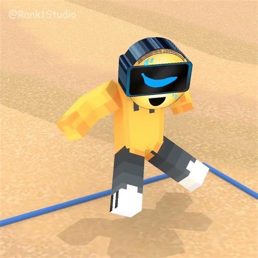 Robot Minion and Girl Minion are in the desert 😁😂