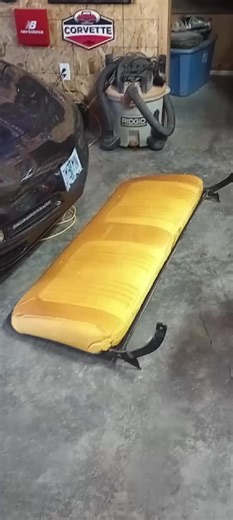 It's always interesting to see what lurks beneath old seats. Are springs broken? Has someone repaired or upholstered the seat previously? This bench seat had some spring work done before, but it had broken again.