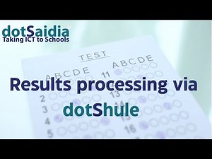 Results processing via dotShule