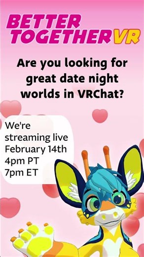 Date Night Feb 14 Live with BTVR #vrchat #furry #vrc
