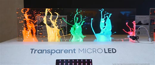 Samsung anuncia la primera pantalla MicroLED transparente del mundo