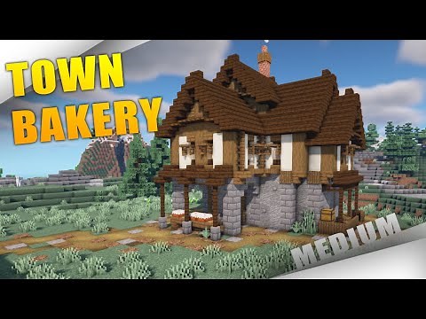 How To Build a Town BAKERY - Decorative Building Minecraft TUTORIAL