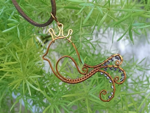 How to make bird pendant - handmade jewelry ideas 36