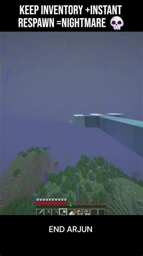 KEEP INVENTORY + INSTANT RESPAWN = NIGHTMARE #gaming #minecraft #trending #equipou #mobtra