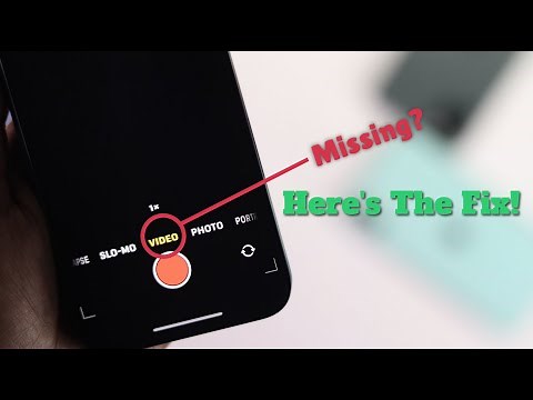 Fixed- iPhone Video Option Disappeared! [Video Option Missing]