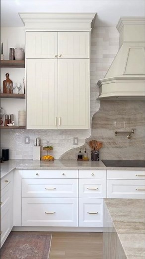 in love with our new kitchen backsplash 🥹 these tiles are so pretty, timeless and AFFORDABLE! #diy