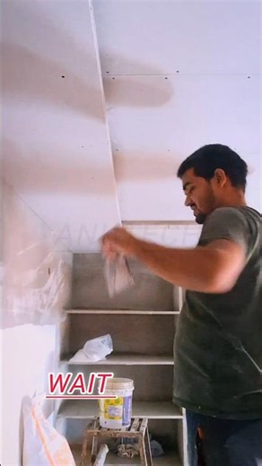 how to install Gypsum side patti genuine process#proffesional#interiormaster#master bedroom#shorts