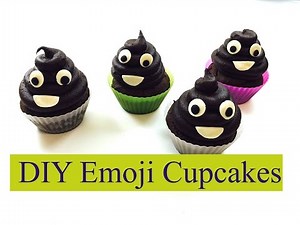 Easy Emoji Poop Cupcakes (Emoticons) Party Ideas-Dessert Wizard