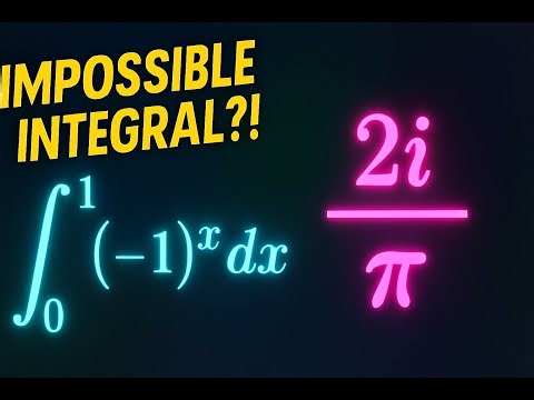Impossible Integral? Evaluating ∫₀¹ (-1)^x dx with Complex Numbers!