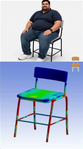 How Much Weight Can This Chair REALLY Handle? 😱 | ANSYS Stress Test