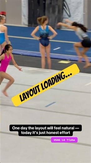 Chasing that clean layout. #Gymnastics #Layout #Progress #Training