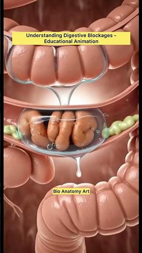 Understanding Digestive Blockages - Educational Animation | Bio Anatomy Art | Gut Health