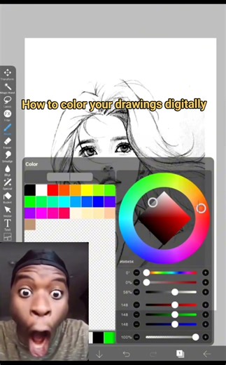 como How to color your drawings digitally #art #digitalart