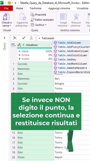 POWER QUERY TRUCCHI: 👨⚠️ Linguaggio M: non scrivere mai i punti #shorts