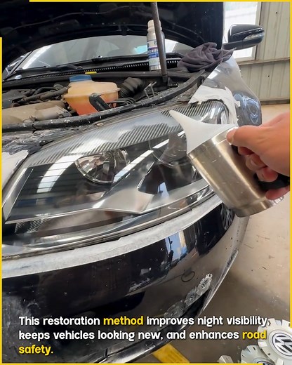 Headlight Restoration Using Steam Cleaner. #CarCare #AutoRepair #SmartTools #VehicleDetailing #HeadlightRestoration | Jogi Jokes
