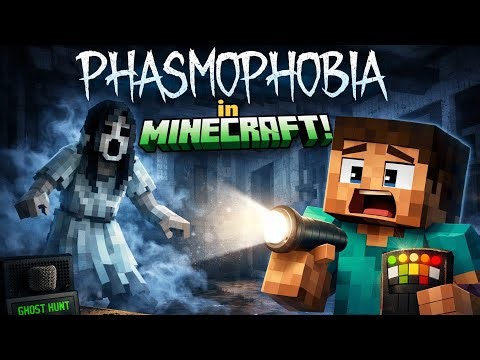 Phasmophobia in Minecraft is TERRIFYING 😱 #minecraft #phasmophobia