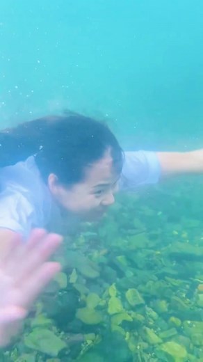 wetgirl in river#wetgirl #girlswimming #swimmingwithclotheson