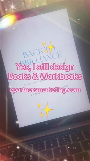 Yes, I still design custom books 📚 and workbooks 🎨 for awesome authors ✨ Book a discovery call at epartnersmarketing.com #authors #author #entrepreneur #personalbranding #writer