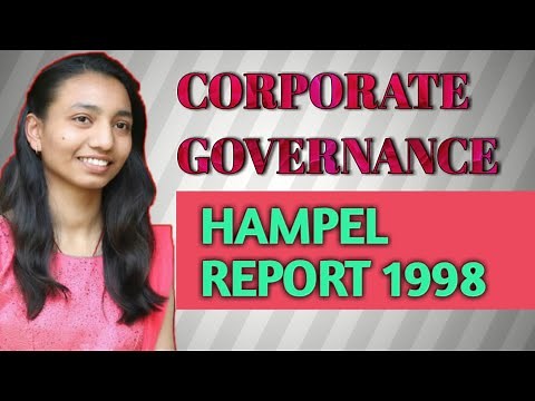Hampel Report 1998 on Corporate Governance