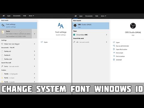 Change Font on Windows 10 System! NO SOFTWARE NEEDED!