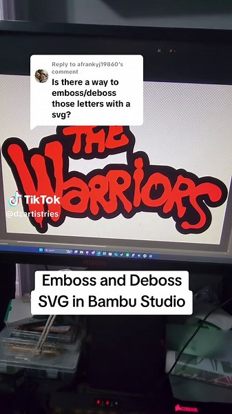 Emboss and Deboss SVG Techniques in Bambu Studio