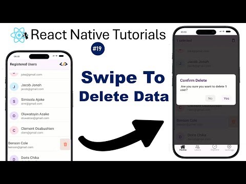 React Native #19 how to implement swipe to delete feature in React Native