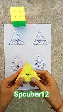 how to solve pyraminx cube in the magic tricks #pyraminxcube #rubikscube #viralshort #puzzle