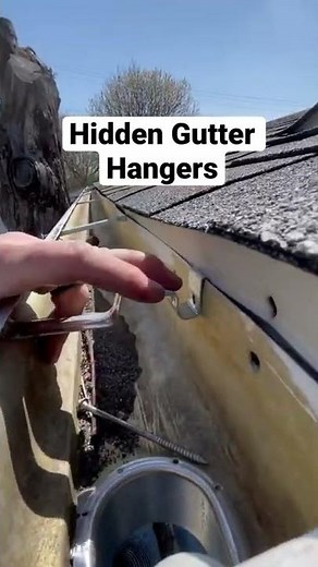 Sagging Gutters - Hidden Gutter Hangers hold better than traditional gutter nails.