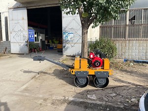 [Hot Item] Walk Behind Roller Compactor Double Drum Soil Asphalt Road Roller Compactor