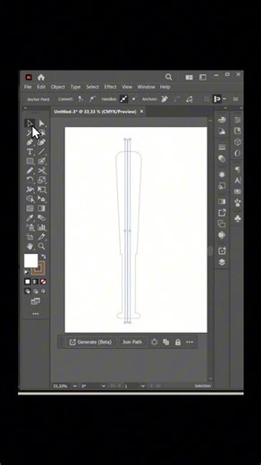Cara Membuat Tongkat Bisbol 3D di Adobe Illustrator (3D Object Tutorial)
