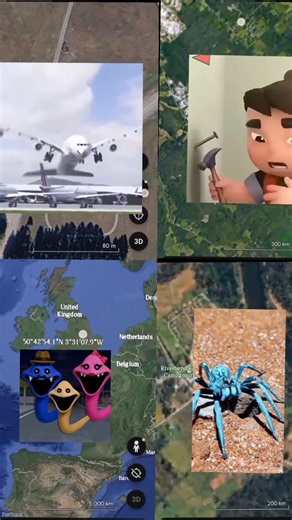 WOW Top 4 Most Popular Please Real In Google | Google map #oc Earth#trending#viral#googleearth#funy