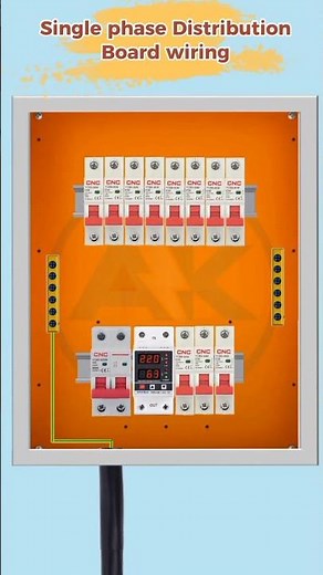 how to wire a single phase distribution board