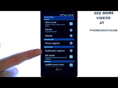 How Do I Change The Text Message Or Notification Tone On My LG Spectrum?