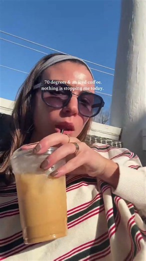 feeling on top of the world #icedcoffee #sunnyday #happy