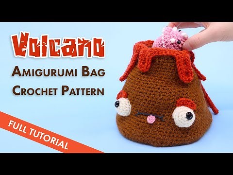 How to Crochet a Volcano Bag || Free Amigurumi Tutorial Pattern - FULL TUTORIAL