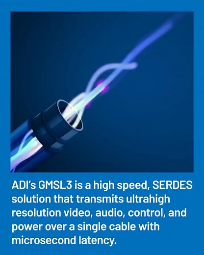 🗒自動化系統依賴即時且高解析度的視覺來安全、高效地運作，但傳統的連接方式並不總能跟上需求。 ADI 的 GMSL 技術能夠透過單一通道傳輸即時的感知資料， 協助實現更快速、更可靠的決策，推動工業自動化的發展。 | Analog Devices台灣亞德諾半導體股份有限公司