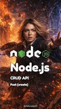 Node.js | CRUD API #cybersecurity #dailycyber #nodejs #nodejstutorial #nodejsbasics #nodejsdeveloper