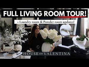 BACK IN BLACK Living Room | Home Tour