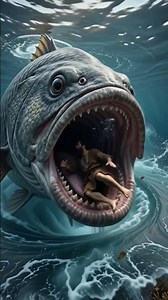 Jonah Inside the Giant Fish! 😱 | Amazing Bible Story #shorts #biblestory #biblecomic
