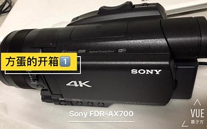 【开箱】方蛋的开箱vlog1 SONY FDR-AX700 4K摄像机