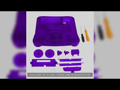 Transparent Orange Purple For N64 Retro Video Game Replacement Housing Shell Translucent Case for Ni