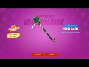 J'OUVRE LE CADEAU AVEC LA "PIOCHE SUCRÉE" JOUR 4 SUR FORTNITE !