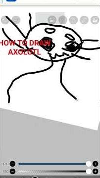 how to draw axolotl!